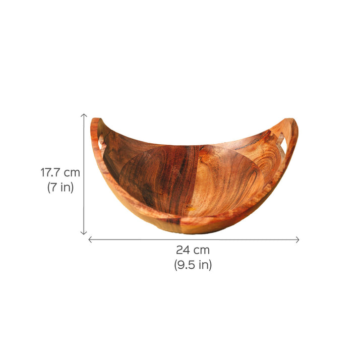 Kashti Premium Wood Fruit Bowl