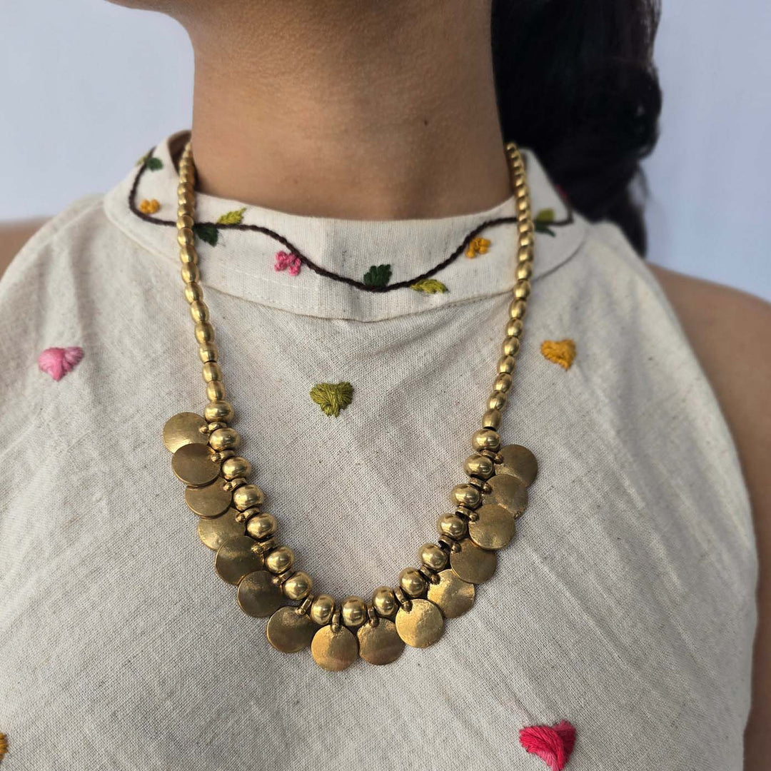 Handmade Kashvi Design Brass Necklace
