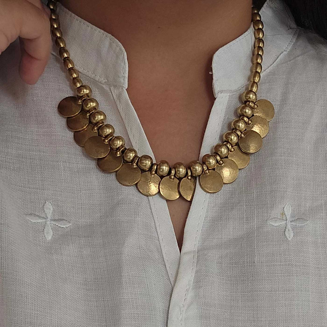 Handmade Kashvi Design Brass Necklace