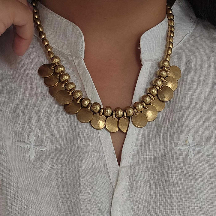 Handmade Kashvi Design Brass Necklace