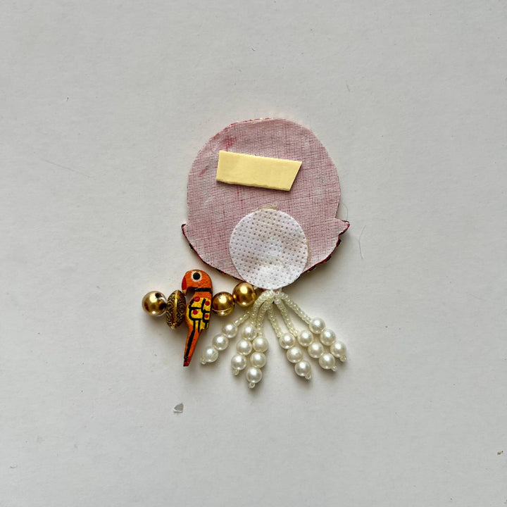 Handmade Beaded Shubhlabh Parrot Charm Festive Decor