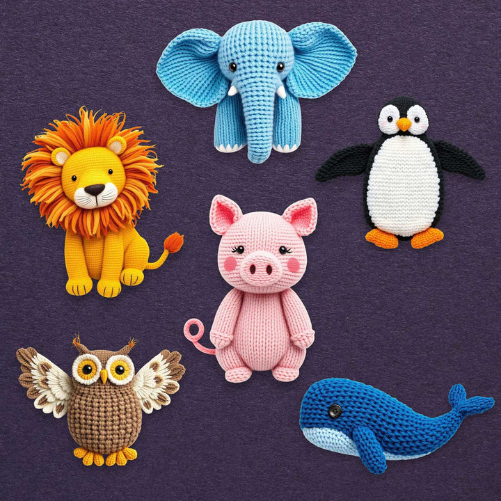 Personalized Animal Themed Felt Kids Name Plate