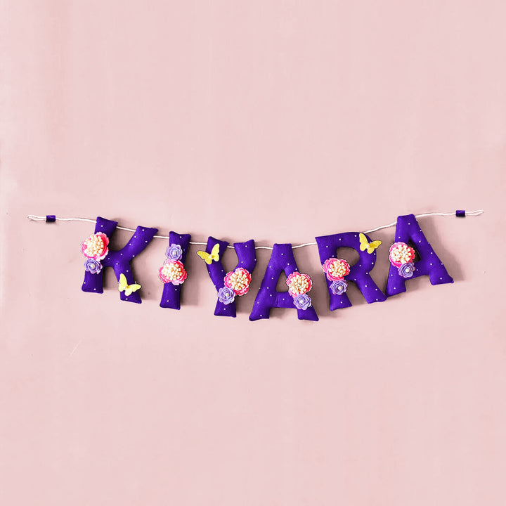 Hand-stitched Felt Name Bunting For Girls
