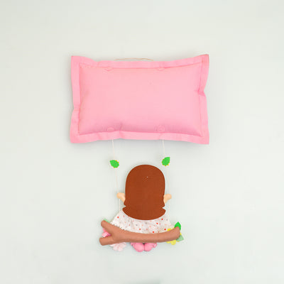 Hand-stitched Felt Nameplate with Swing