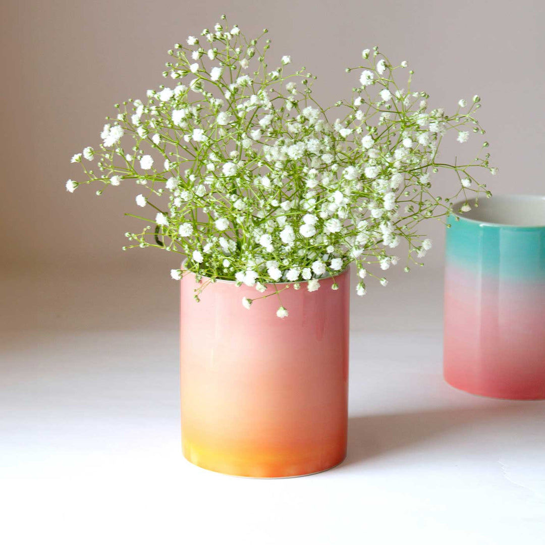 Celestial Bloom Ceramic Planter