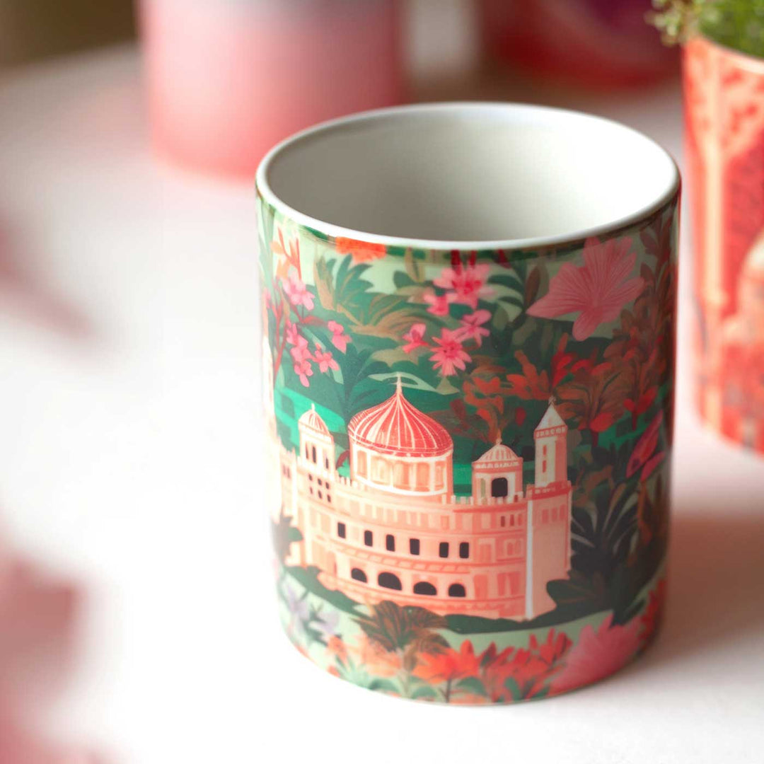 Jaipur Architecture Printed Ceramic Planter