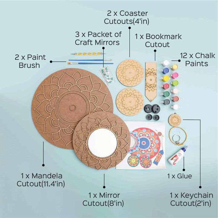 Mandala Festive Decor DIY Kit | Set of 6