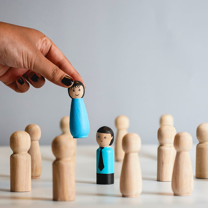 DIY Small Wooden Peg Doll Bases