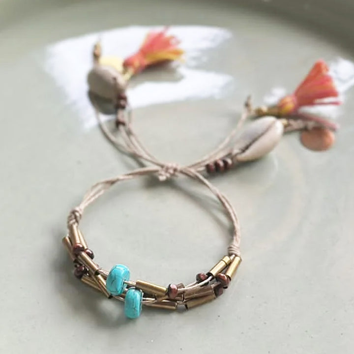 Handcrafted Beaded Lumba Rakhi With Roli Chawal For Bhabhi