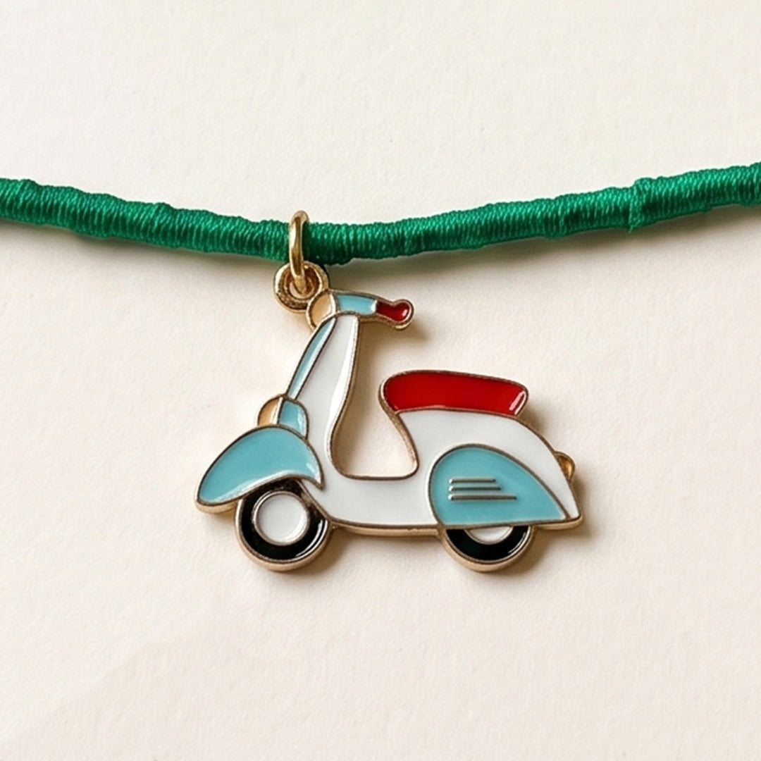 Handmade Scooter Charm Kids Rakhi With Roli Chawal For Brother