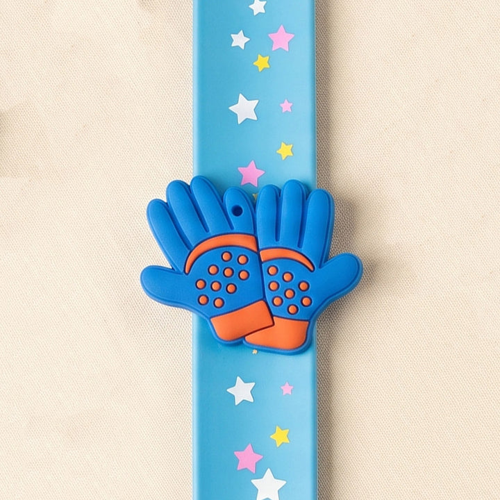 Handmade Football Gloves Silicone Slap Band Rakhi For Kids With Roli Chawal For Brother
