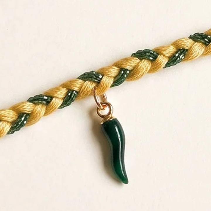 Handmade Teekhi Mirchi Charm Rakhi With Roli Chawal For Bhaiya