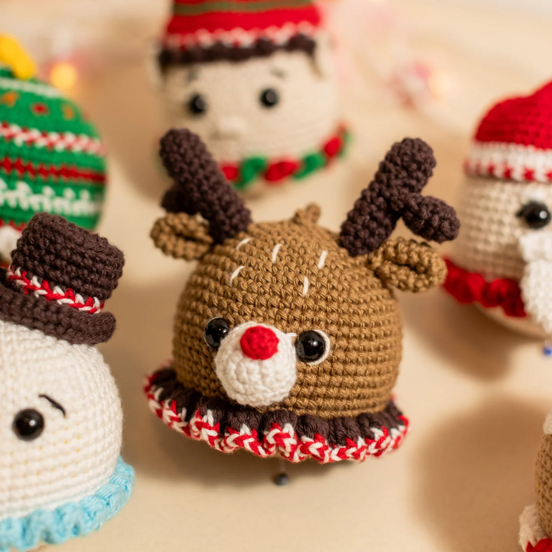 6 Pc | Handmade Christmas Cuties Toys For Christmas Decoration