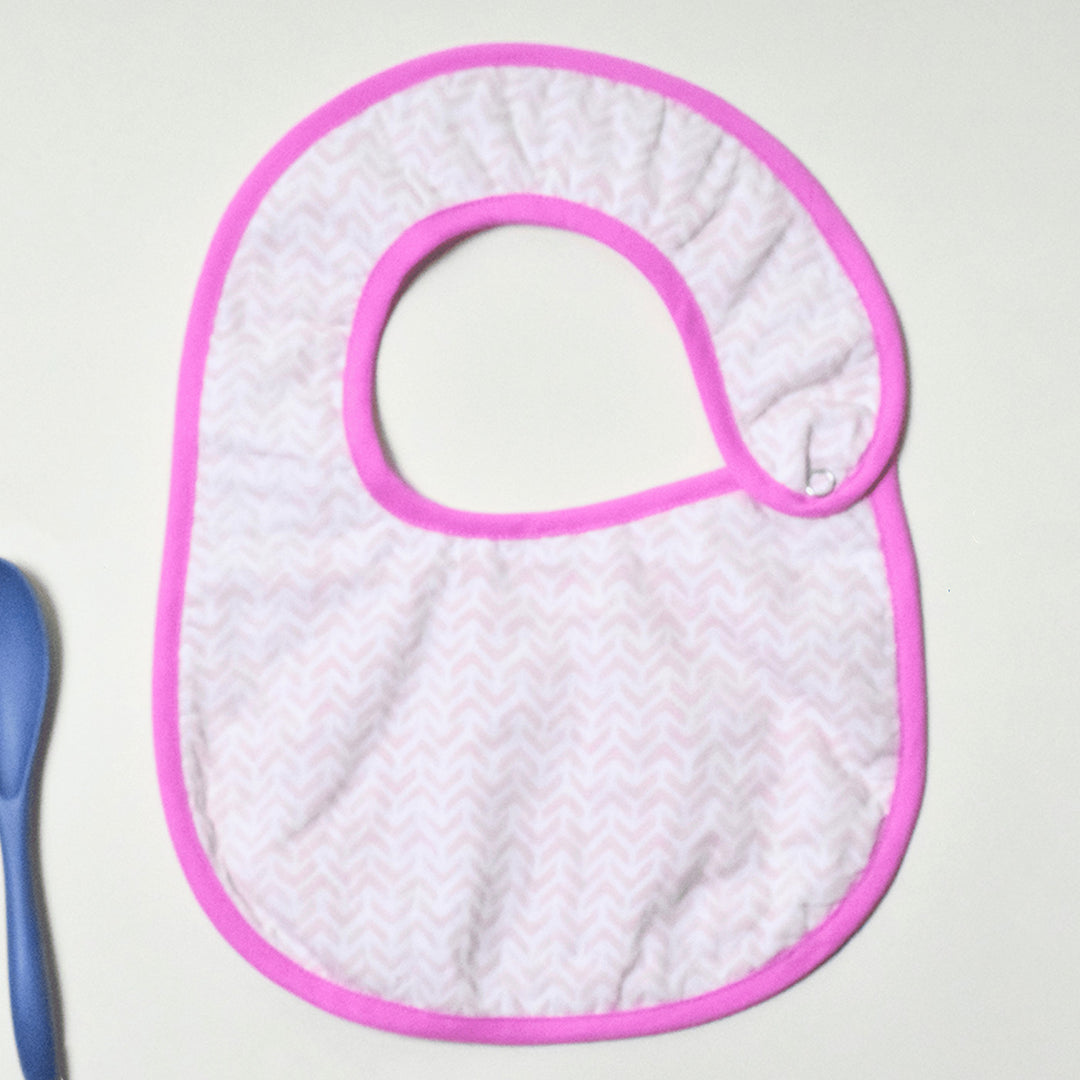 Block Printed Blush Breeze Bib