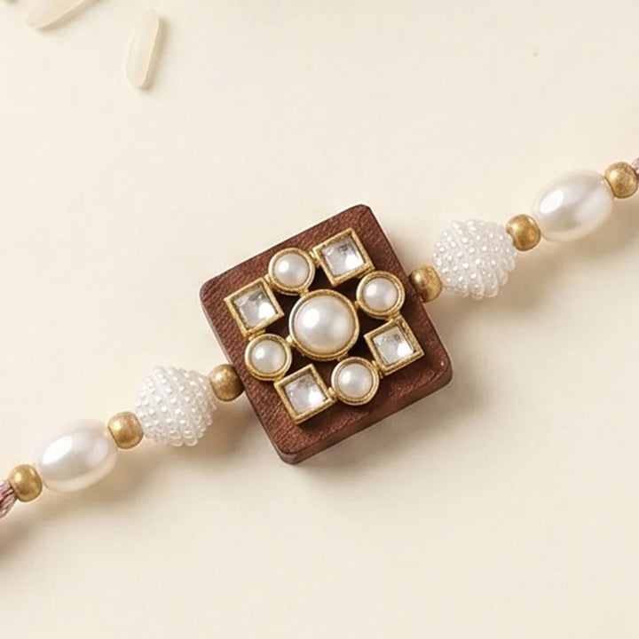 Handmade Vriksha Sacred Sutra Rakhi With Roli Chawal For Bhaiya