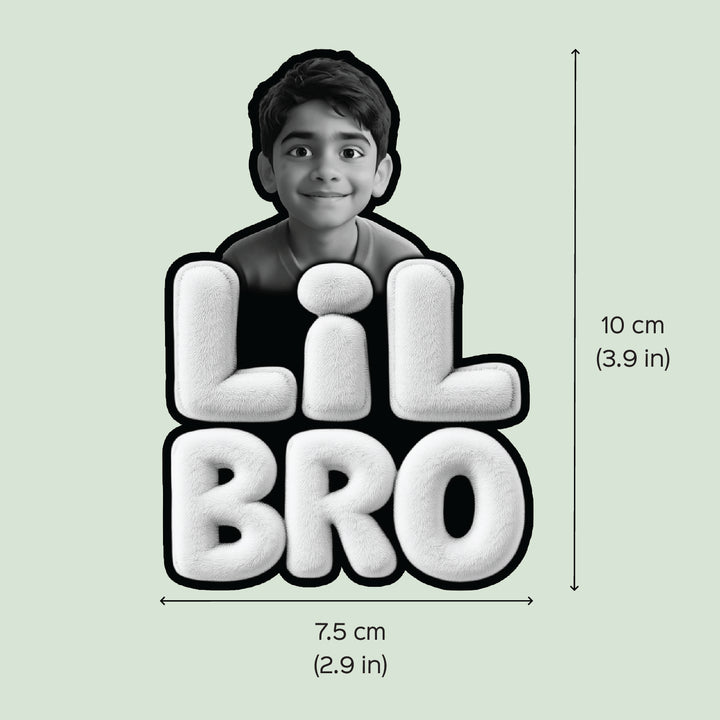 Photo Personalized "Lil Bro" Acrylic Fridge Magnet