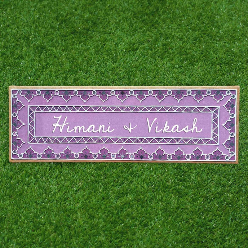 Personalized Lippan Art Nameplate