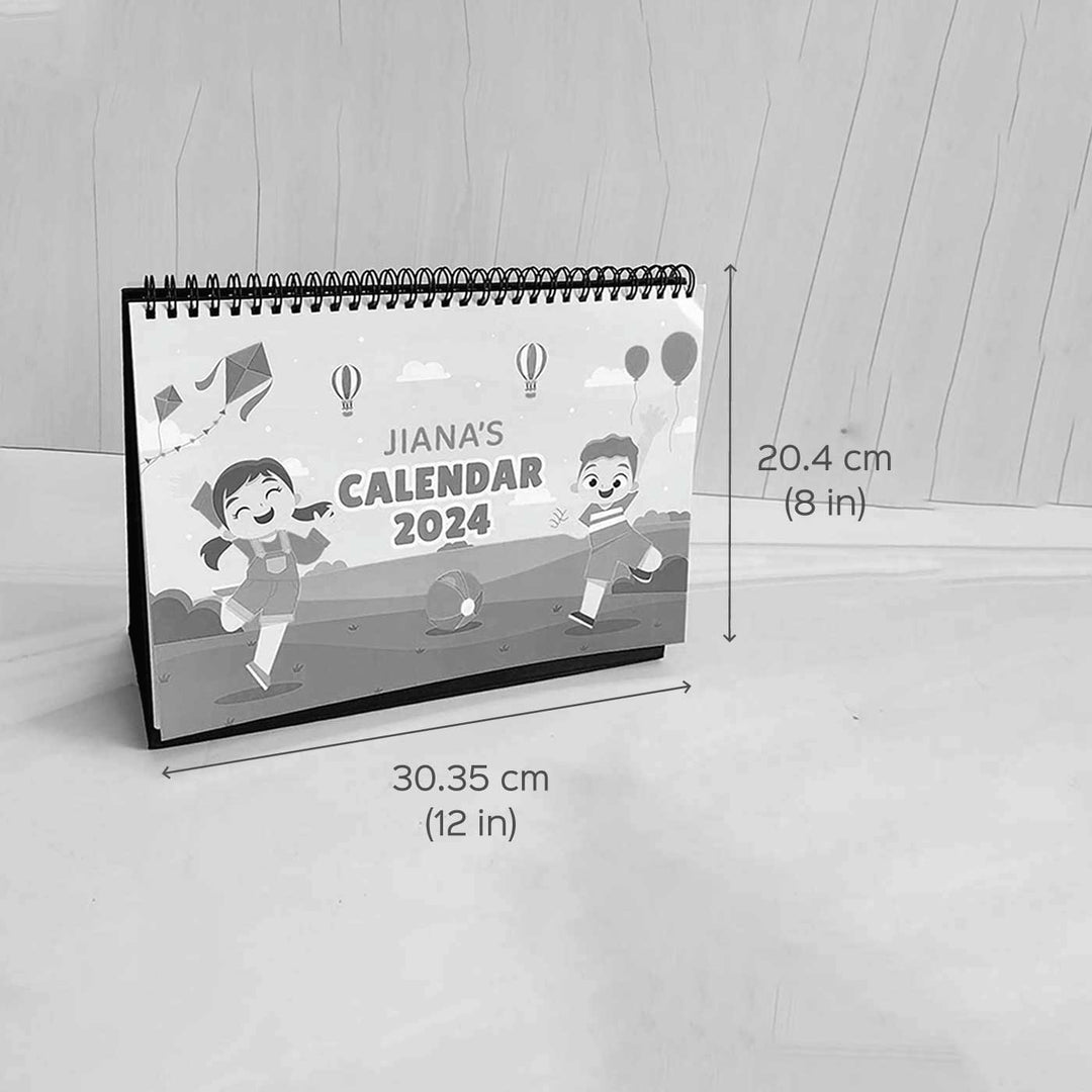 2024 - Personalized Desk Calendar for Kids