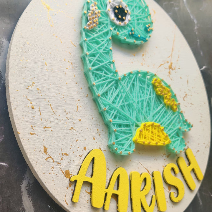 Personalized Animal Theme Kids String Art Nameplate