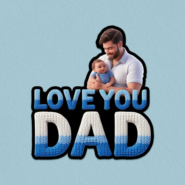 Photo Personalized "Love You Dad" Acrylic Fridge Magnet