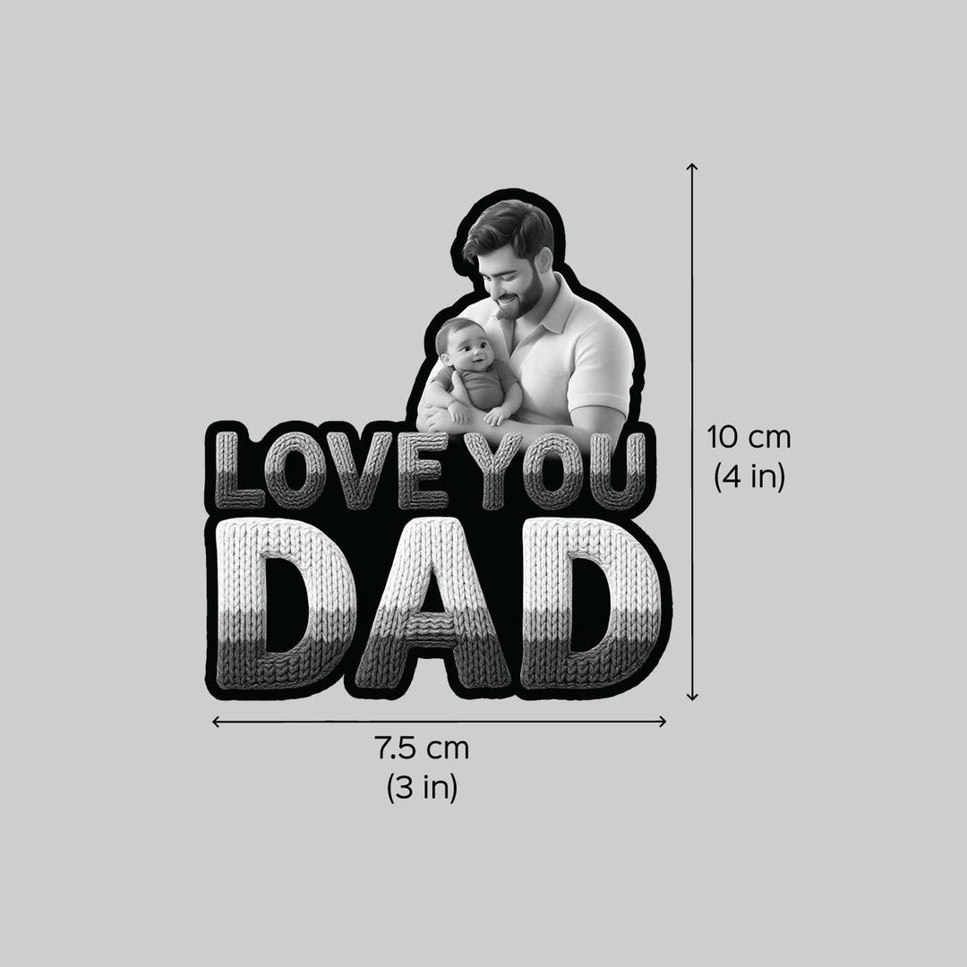 Photo Personalized "Love You Dad" Acrylic Fridge Magnet