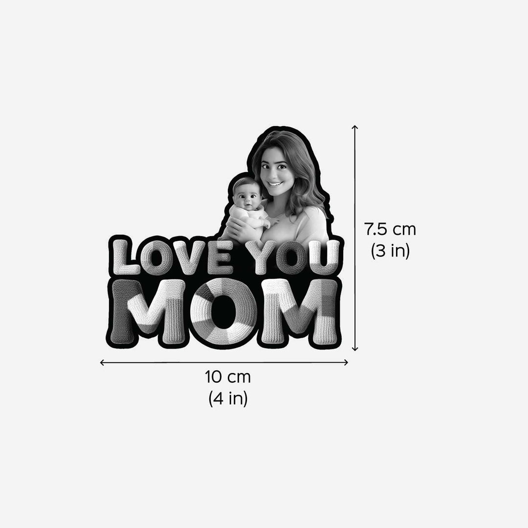 Photo Personalized "Love You Mom" Acrylic Fridge Magnet