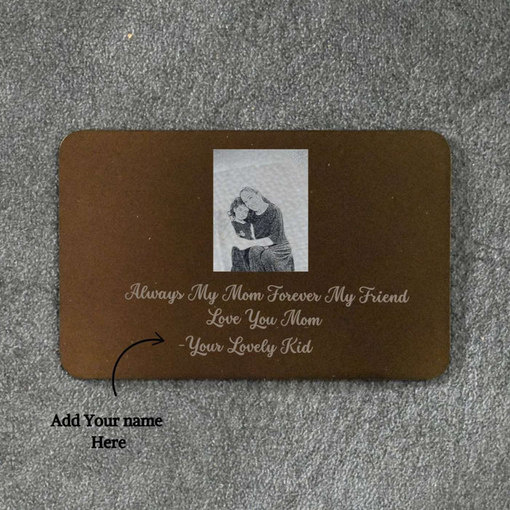 Photo Personalized Handmade Printed Always My Mom Paper Greeting Card For Mothers
