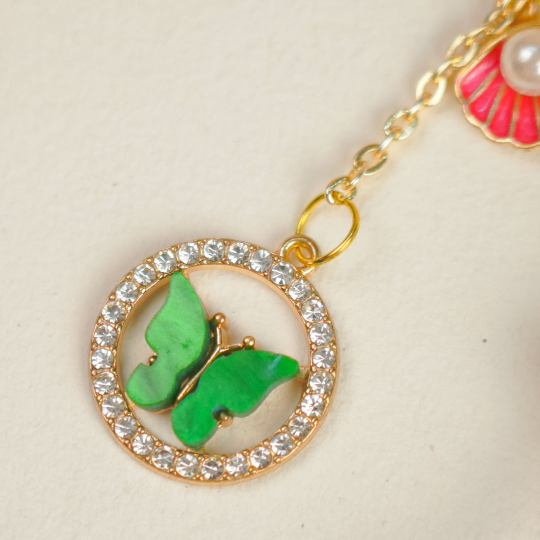 Handmade Beaded Shopping Theme Lumba Rakhi With Roli Chawal For Bhabhi