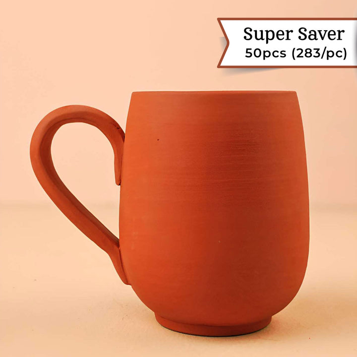 Handmade Maharaja Med Design Terracotta Mug