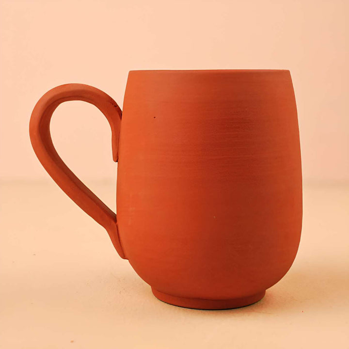 Handmade Maharaja Med Design Terracotta Mug