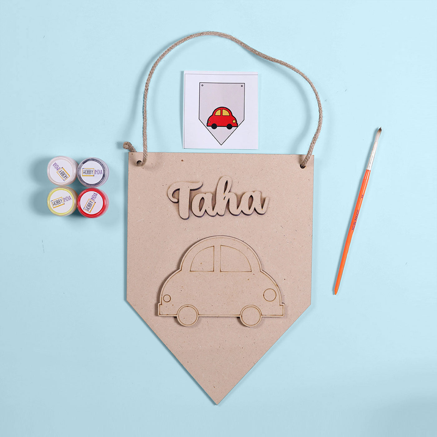 Buy Themed Nameplate Kid's DIY Kit Online On Zwende