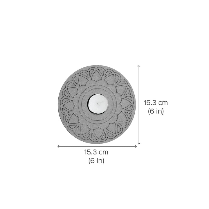 Ready to Paint MDF Mandala Tealight Holders With Candles