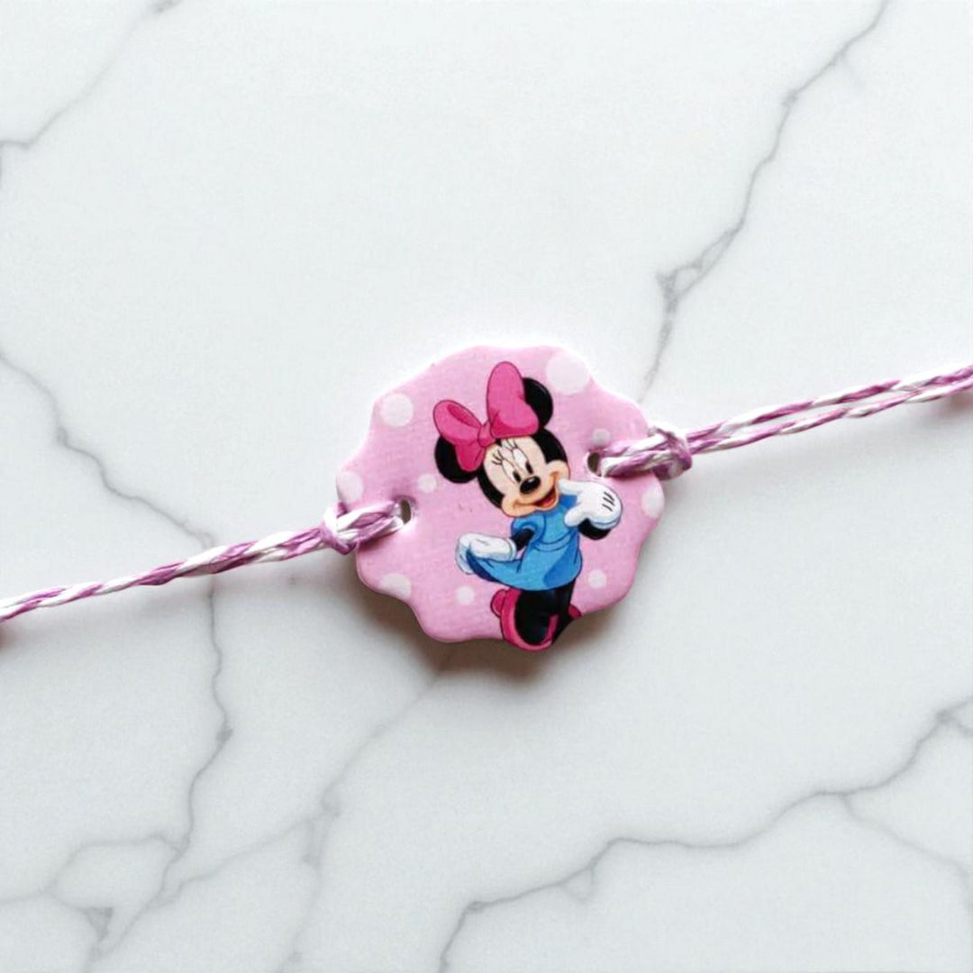 Ecofriendly Minnie Mouse Theme Paper Kids Rakhi