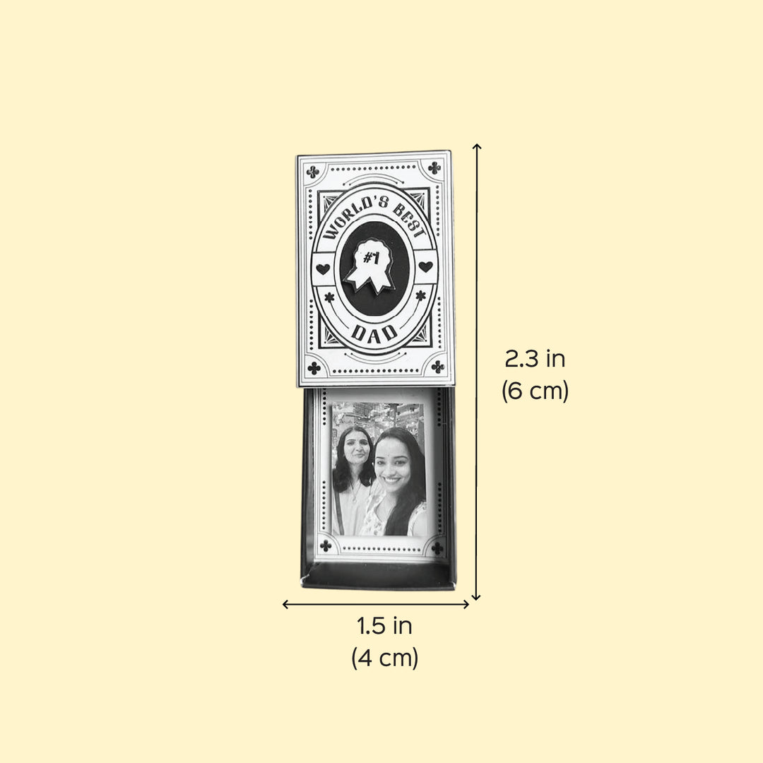 Photo Personalized Handmade Best Dad Paper Fridge Magnet