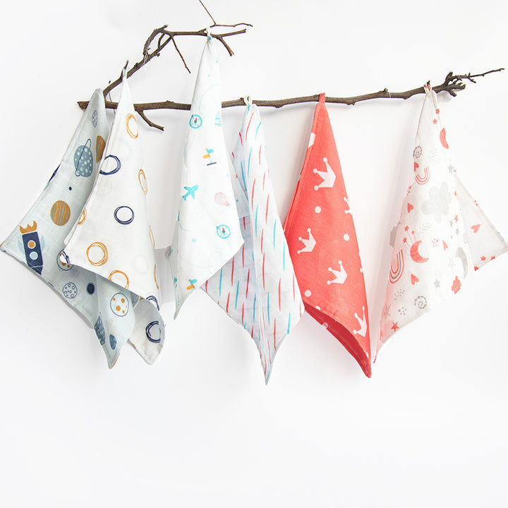 Lil Travellers Organic Cotton Baby Wipes | Set of 6 for Kids | 0-2 Years