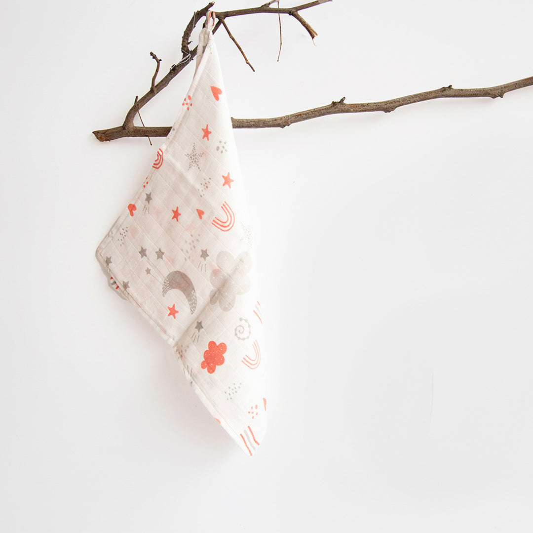 Unicorns & Dino Organic Cotton Muslin Wipes | 0-4 Years | Set of 6