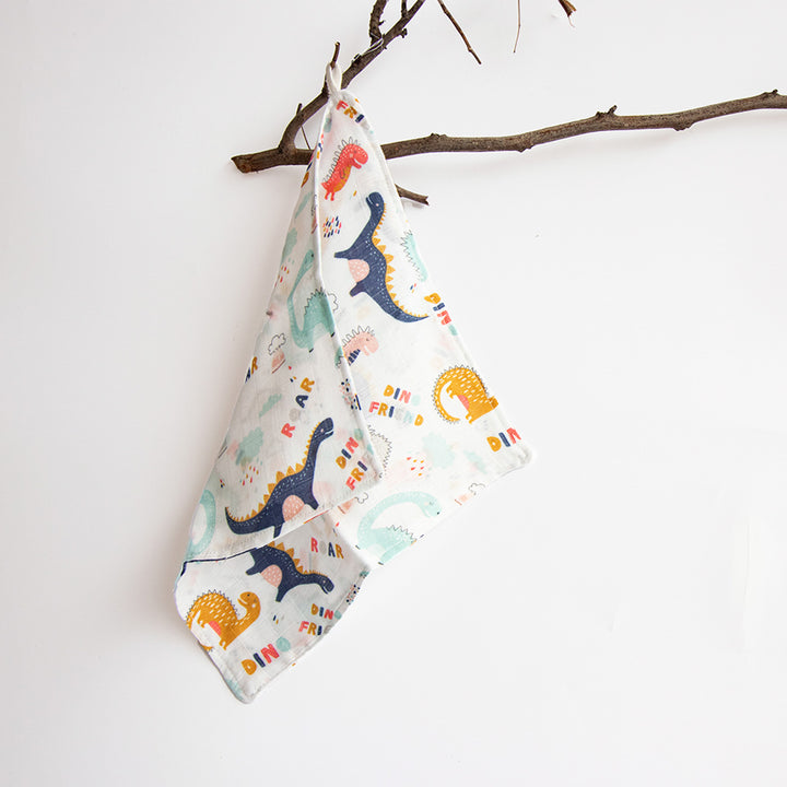 Unicorns & Dino Organic Cotton Muslin Wipes | 0-4 Years | Set of 6