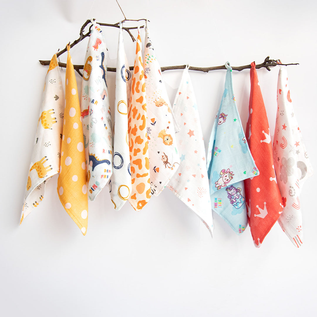 All Things Magical Organic Cotton Muslin Wipes | 0-4 Years | Set of 10