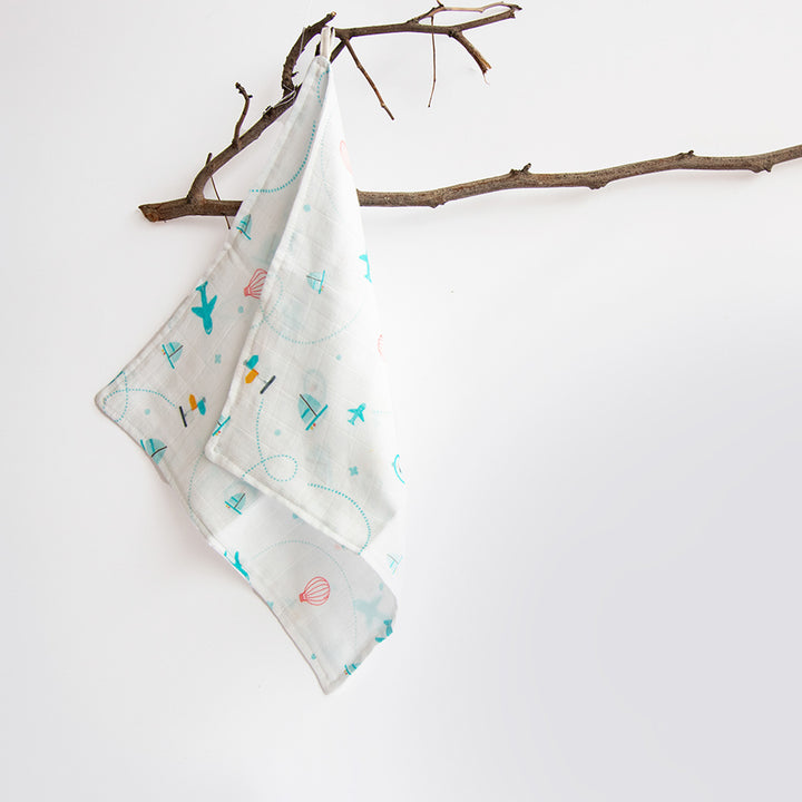 All Things Bright Organic Cotton Muslin Wipes Set | 0-4 Years | Set of 10