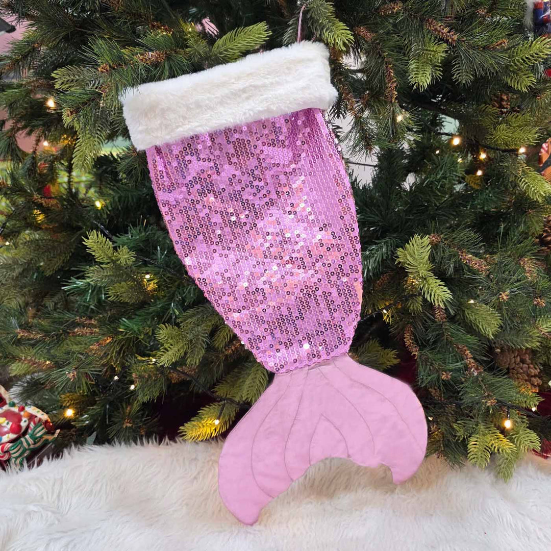 Personalized Handmade Blush Pink Magical Mermaid Stocking