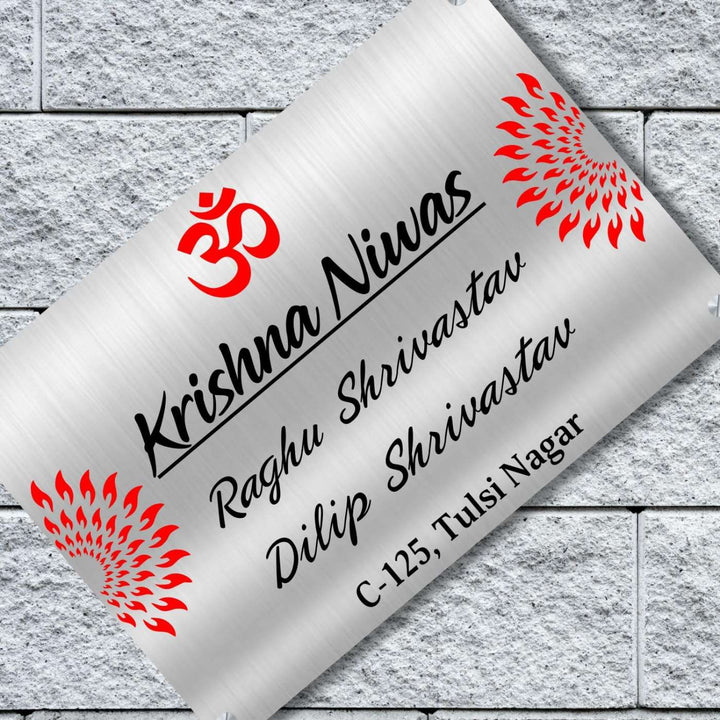 Personalized Mandla Theme Stainless Steel Name Plate