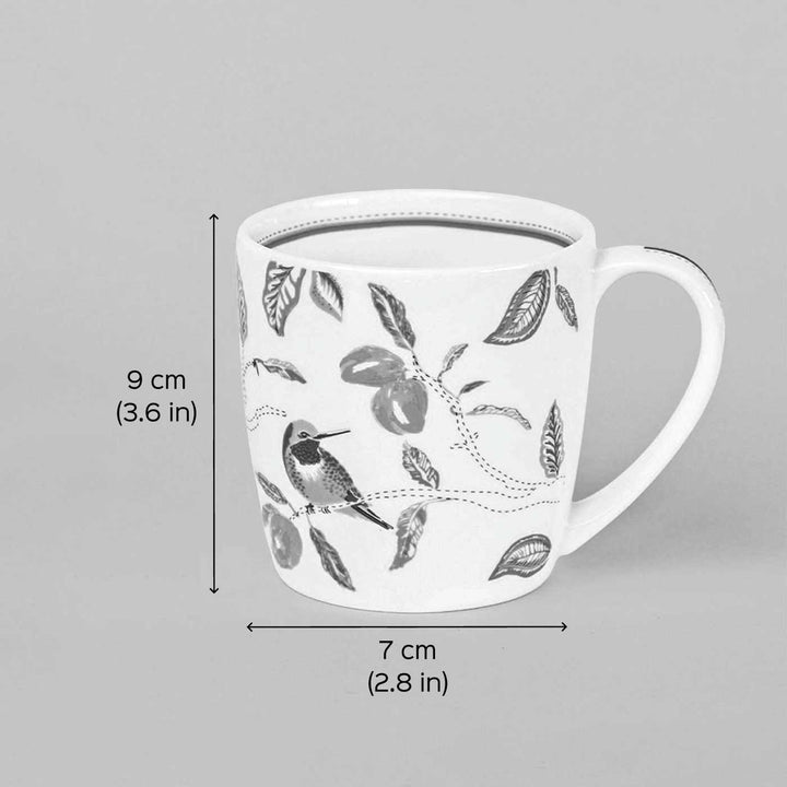 Mango Paradise Summer Porcelain Mugs | Set Of 6