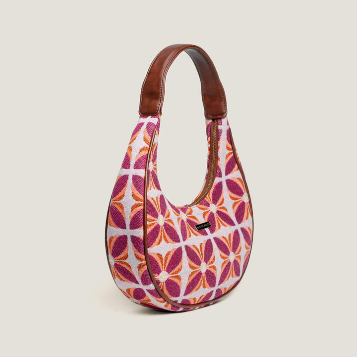 Manihar Machine Embroidered Hobo Bag
