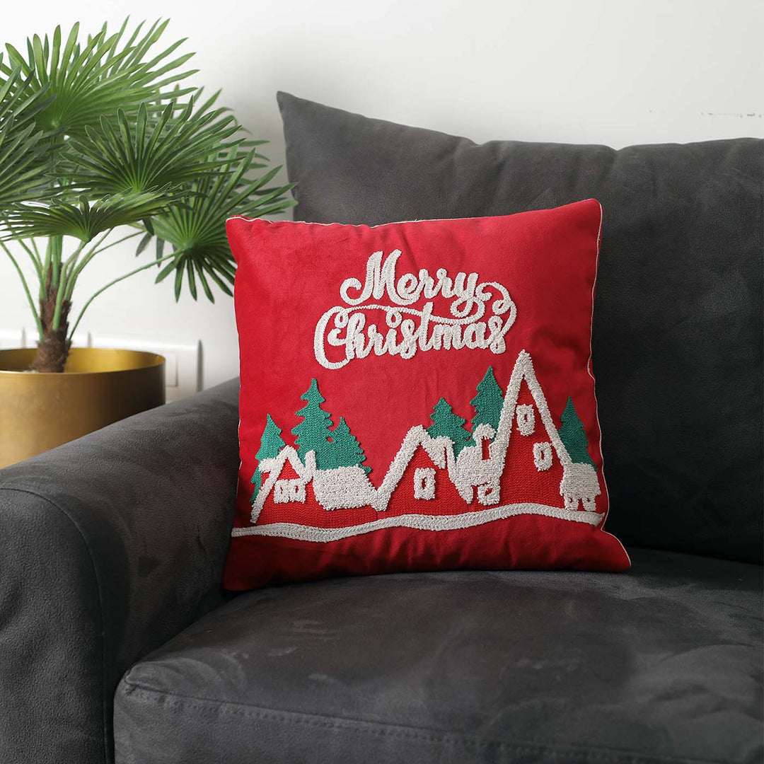 Handmade Merry Christmas Cotton Cushion Covers