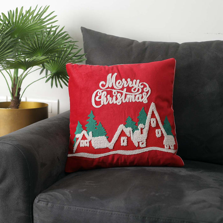 Handmade Merry Christmas Cotton Cushion Covers