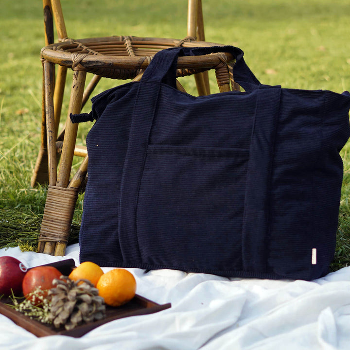 Handmade Minimalist Corduroy Shoppers Tote Bag