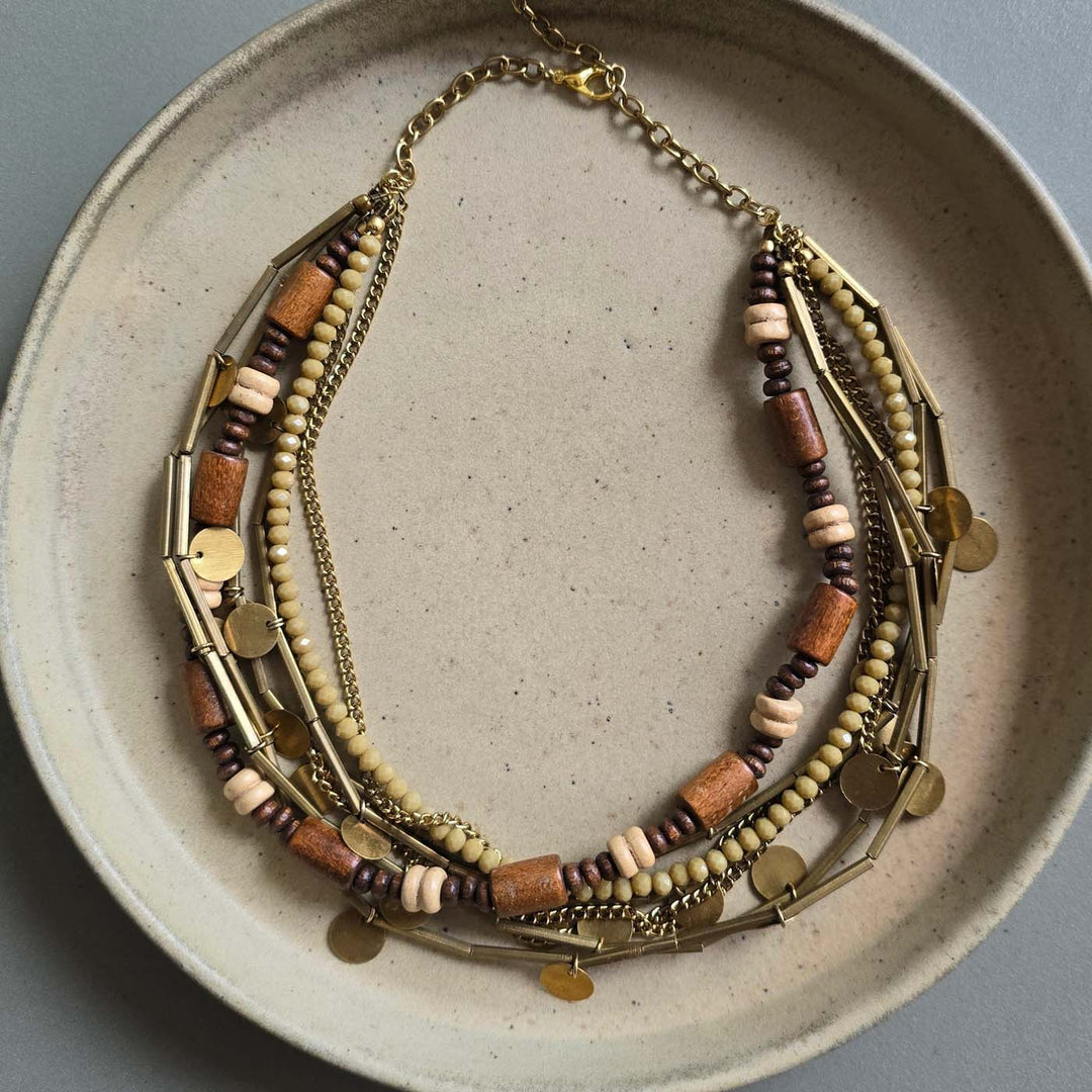 Handmade Mihika Brass Necklace