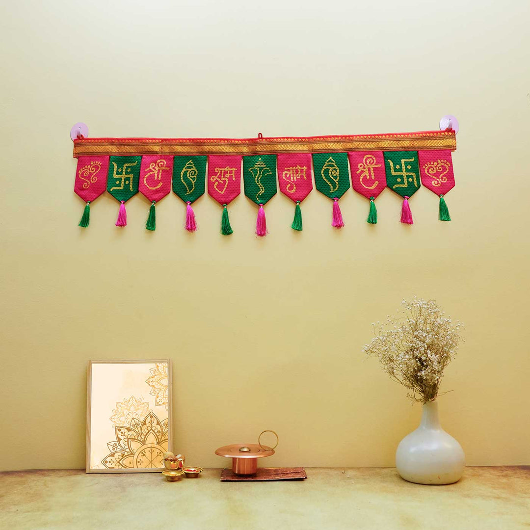 Hand-Stitched Khun Fabric Festive Toran