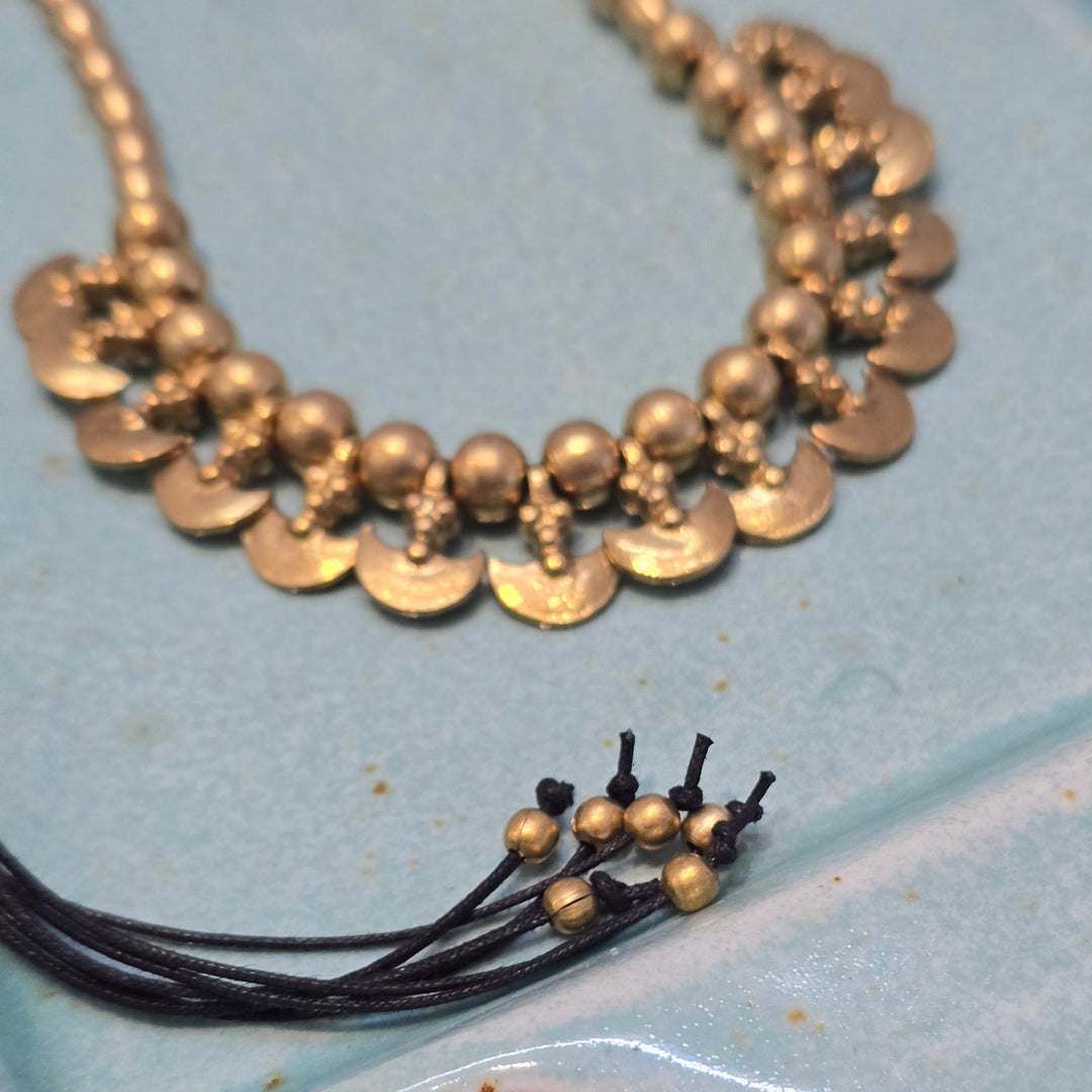 Handmade Mishka Brass Necklace