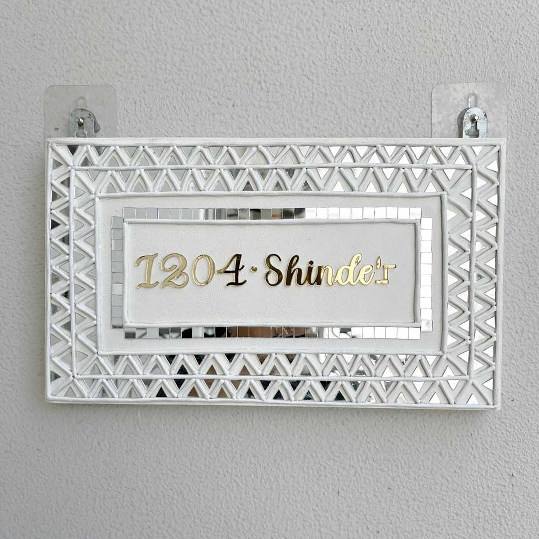 Alhambra Handcrafted Lippan Art Nameplate